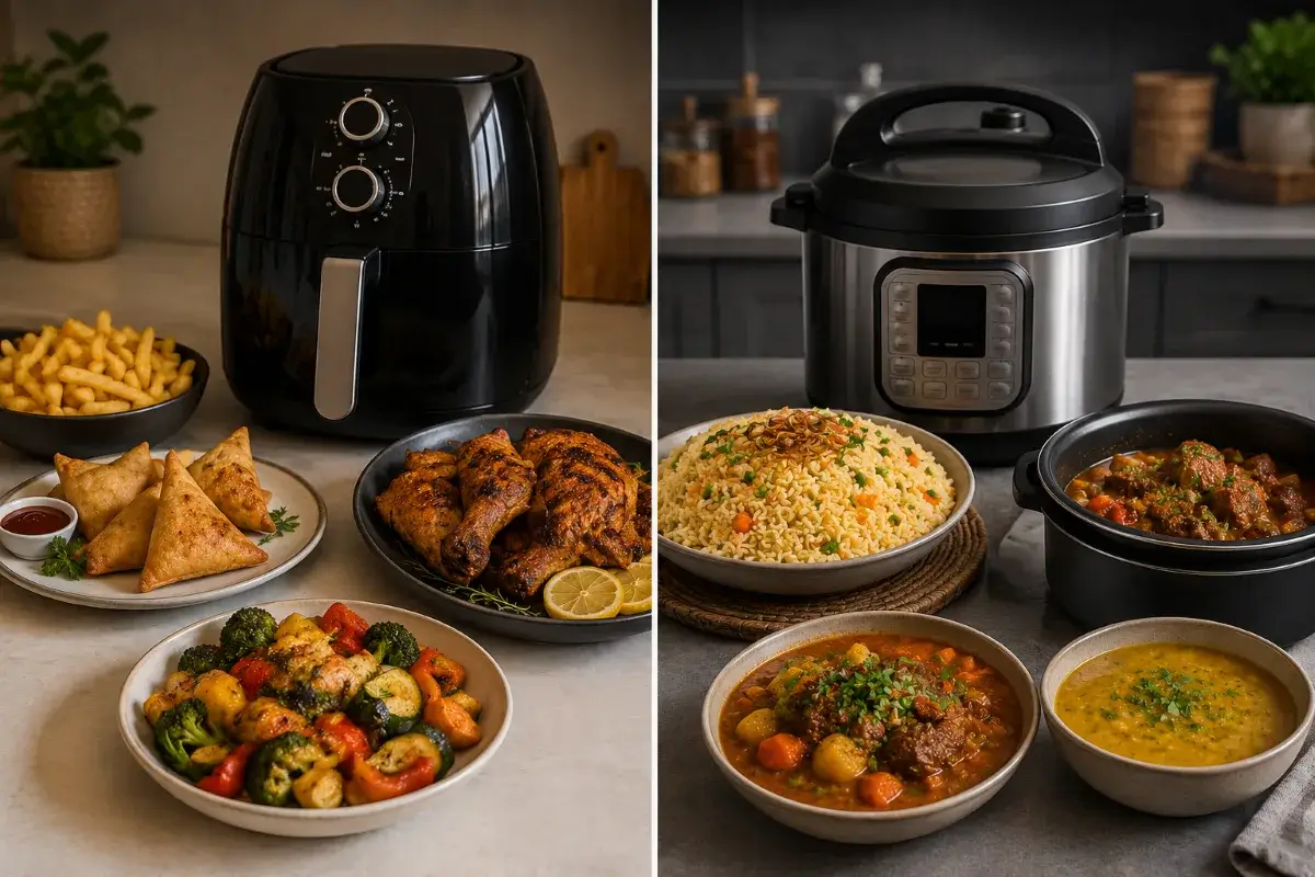 أطعمة مناسبة للقلاية الهوائية مقارنة بأطعمة Multi Cooker