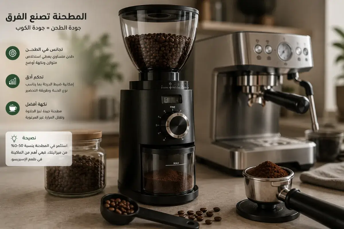 ماكينة قهوة أوتوماتيكية تستخدم حبوب القهوة