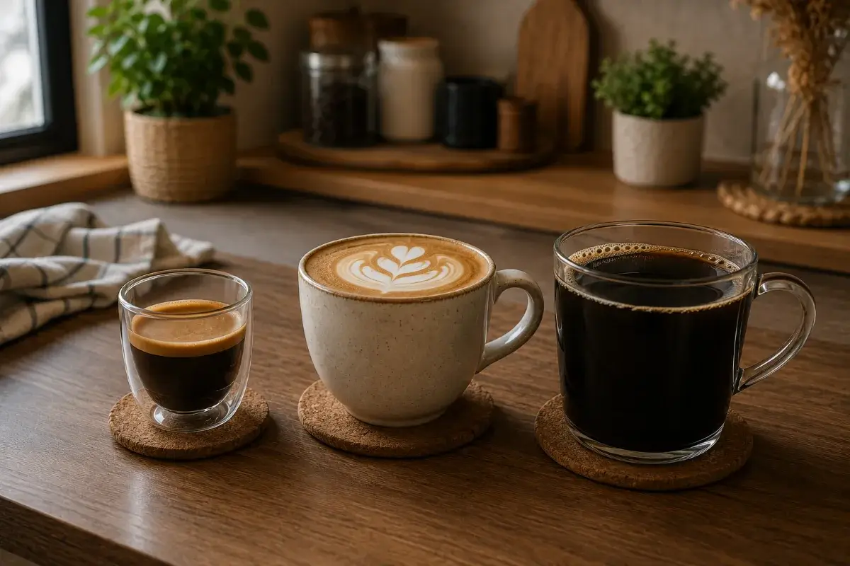 إسبريسو ولاتيه وقهوة سوداء لاختيار ماكينة القهوة المناسبة