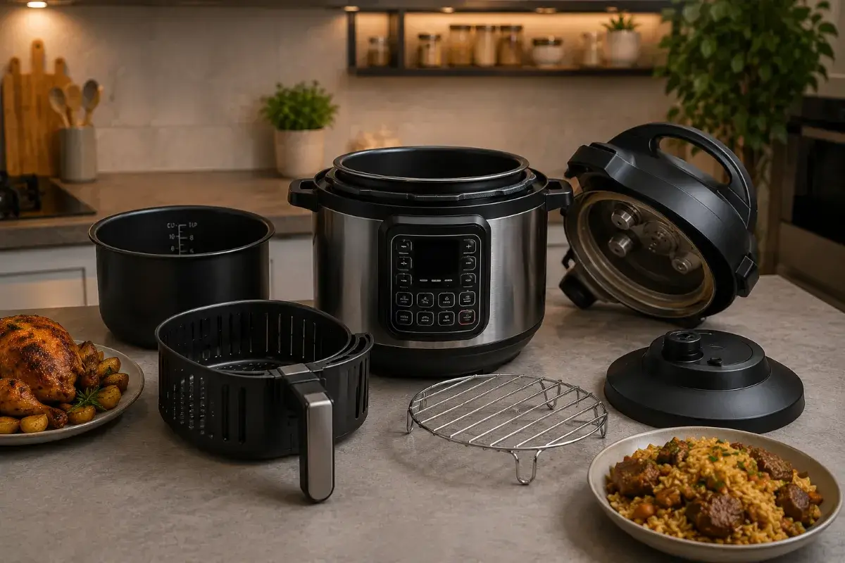 Multi Cooker يجمع بين Air Fry والطبخ بالضغط