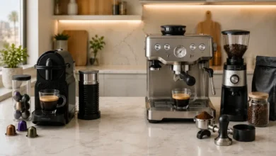 نسبرسو مقابل ماكينة الإسبريسو للاستخدام المنزلي