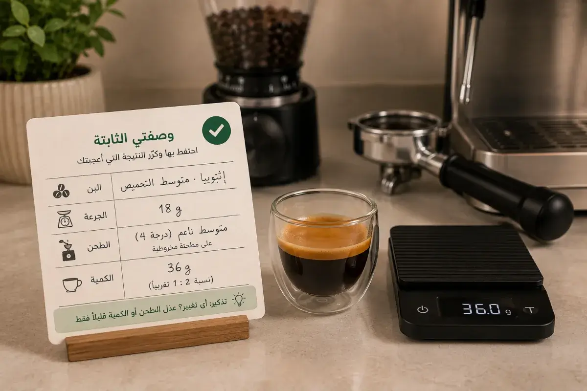 وصفة إسبريسو منزلية ثابتة للحصول على نتيجة متوازنة